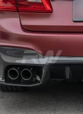 RW Carbon 3D Style Carbon Fiber Diffuser BMW F90 M5 2018-2022                                     - bmwf9012 - Image 2