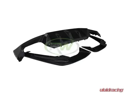 RW Carbon 3D Style Carbon Fiber Diffuser BMW F90 M5 2018-2022 - bmwf9012