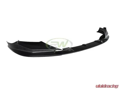 RW Carbon 3D Style Carbon Fiber Front Lip w/ SLiPLO Anti-Scrape Kit BMW F90 M5 2018-2020 - bmwf9013-1