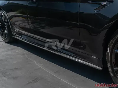 RW Carbon RWS Carbon Fiber Side Skirt Extensions BMW G30 | F90 2017-2022 - bmwf9015