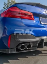 RW Carbon RWS Carbon Fiber Rear Diffuser BMW F90 M5 2018-2022                                     - bmwf9016 - Image 6