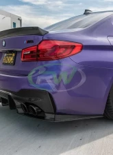 RW Carbon RWS Carbon Fiber Rear Diffuser BMW F90 M5 2018-2022                                     - bmwf9016 - Image 4