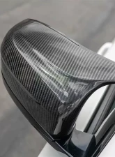 RW Carbon CF Mirror Cap Replacements BMW M5 | M8 2018-2022                                     - bmwf9018 - Image 6