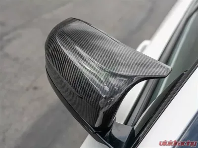 RW Carbon CF Mirror Cap Replacements BMW M5 | M8 2018-2022 - bmwf9018