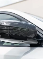 RW Carbon CF Mirror Cap Replacements BMW M5 | M8 2018-2022                                     - bmwf9018 - Image 2