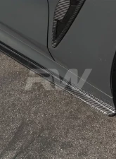 RW Carbon CF Side Skirt Extensions BMW G16 | F93 M8 2019+                                     - bmwf9203 - Image 4