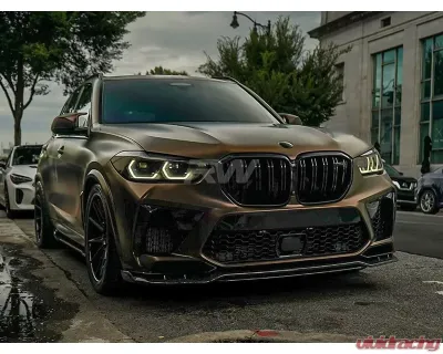 RW Carbon Man Style Carbon Fiber Side Skirt Extensions BMW F95 X5M 2020-2023 - bmwf95013