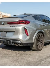 RW Carbon Man Style Carbon Fiber Diffuser BMW F95 X5M 2020-2023                                     - bmwf95014 - Image 3