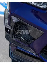 RW Carbon Carbon Fiber Canards BMW F95 X5M 2020-2023                                     - bmwf95018 - Image 6