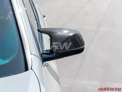 RW Carbon CF Mirror Cap Replacements BMW X3M | X4M | X5M 2019-2022 - bmwf9501
