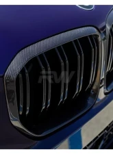 RW Carbon Carbon Fiber Grille Surrounds BMW F95 X5M 2020-2023                                     - bmwf95020 - Image 2