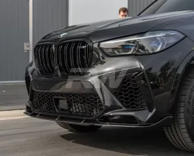RW Carbon Fiber Front Lip BMW F95 X5M 2020-2022