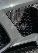 RW Carbon Fiber Front Bumper Trim BMW F95 X5M 2020-2022                                     - bmwf9506 - Image 4