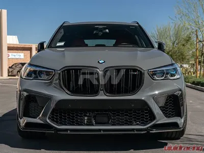 RW Carbon Fiber Front Bumper Trim BMW F95 X5M 2020-2022 - bmwf9506