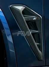 RW Carbon Fiber Side Vent Covers BMW F95 X5M 2020+                                     - bmwf9509 - Image 2