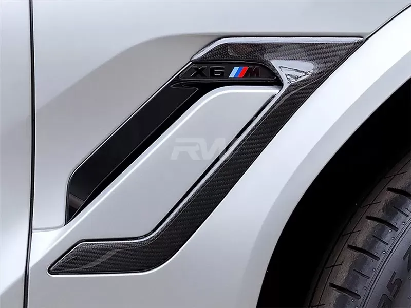 RW Carbon Fiber Side Vent Covers BMW F96 X6M 2020+ - bmwf9601