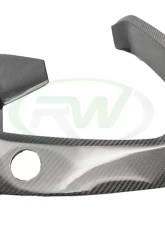 RW Carbon Carbon Fiber Upper Bumper Splitters BMW F96 X6M 2020-2023                                     - bmwf9605 - Image 5