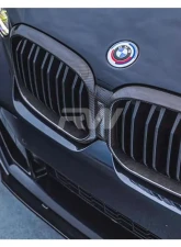 RW Carbon Full Carbon Fiber Grille Surround w/out Forward Facing Camera BMW F97 X3M 2022-2023                                     - bmwf97010-2 - Image 3