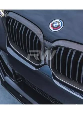 RW Carbon Full Carbon Fiber Grille Surround w/out Forward Facing Camera BMW F97 X3M 2022-2023                                     - bmwf97010-2 - Image 3