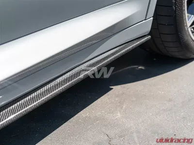 RW Carbon RWS CF Side Skirt Extensions BMW X3 | X3M | X4M 2018-2022 - bmwf9702