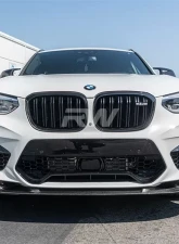 RW Carbon 3D Style Carbon Fiber Front Lip BMW F98 X4M 2019-2021                                     - bmwf9802 - Image 2