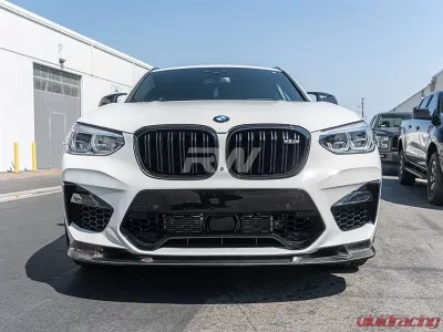 RW Carbon 3D Style Carbon Fiber Front Lip BMW F98 X4M 2019-2021 - bmwf9802