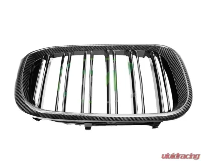 RW Carbon Dual Slat Carbon Fiber Grilles BMW F97 X3M | F98 X4M | G01 X3 | G02 X4 2022-2023 - bmwg01013