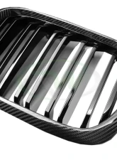 RW Carbon Dual Slat Carbon Fiber Grille BMW F97 X3M | F98 X4M | G01 X3 | G02 X4 2022-2023                                     - bmwg01014 - Image 2