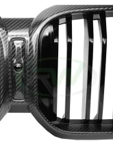 RW Carbon Dual Slat Carbon Fiber Grille BMW F97 X3M | F98 X4M | G01 X3 | G02 X4 2022-2023                                     - bmwg01014 - Image 3