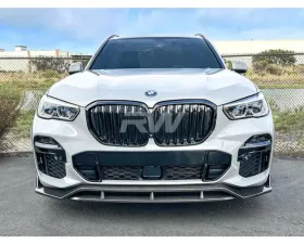 RW Carbon Carbon Fiber Front Lip Spoiler BMW G05 X5 2019-2023