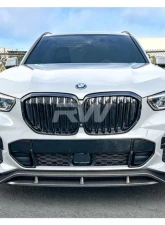 RW Carbon Carbon Fiber Front Lip Spoiler BMW G05 X5 2019-2023                                     - bmwg05011 - Image 8