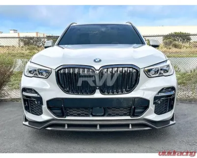 RW Carbon Carbon Fiber Front Lip Spoiler BMW G05 X5 2019-2023 - bmwg05011