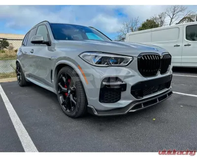 RW Carbon Carbon Fiber Front Lip Spoiler BMW G05 X5 2019-2023 - bmwg05011