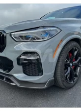 RW Carbon Carbon Fiber Front Lip Spoiler BMW G05 X5 2019-2023                                     - bmwg05011 - Image 3