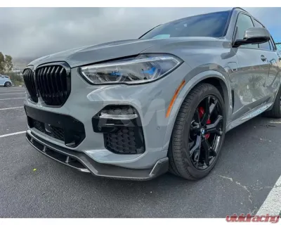 RW Carbon Carbon Fiber Front Lip Spoiler BMW G05 X5 2019-2023 - bmwg05011