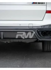 RW Carbon DTM Carbon Fiber Diffuser BMW G05 X5 2019-2023                                     - bmwg05012 - Image 4
