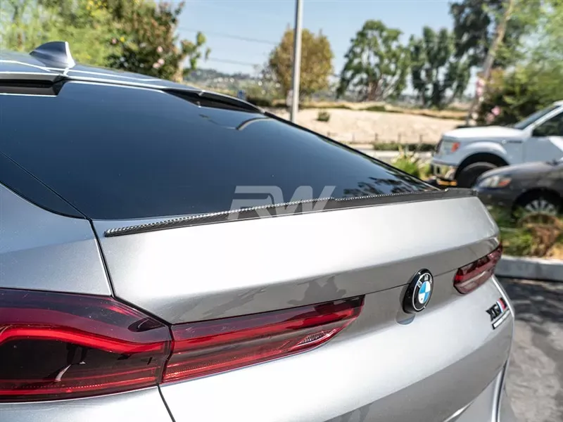 RW Carbon M Style CF Trunk Spoiler w/ 3M Tape BMW G06 X6 | F96 X6M 2019 - bmwg06003-1