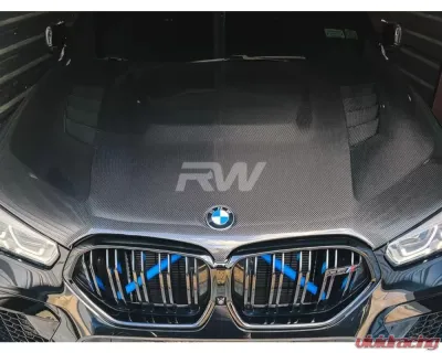 RW Carbon Full Carbon Fiber Hood BMW X6M F96 | X6 G06 2019-2023 - bmwg06004