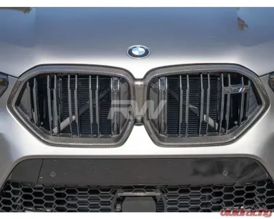 RW Carbon Carbon Fiber Grille Surrounds BMW G06 X6 | F96 X6M 2019-2023 - bmwg06007