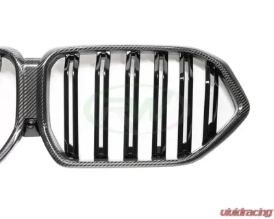 RW Carbon Carbon Fiber Grille Surrounds BMW G06 X6 | F96 X6M 2019-2023 - bmwg06007