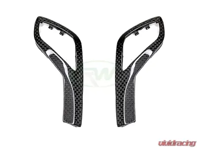 RW Carbon Fiber Gear Selector Side Trims BMW 8-Series 2018-2023 - bmwg1404