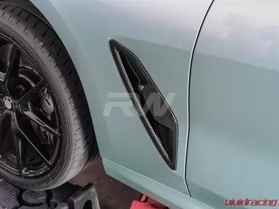 RW Carbon Fiber Fender Trims BMW G14 | G15 | G16 8 Series 2019-2023 - bmwg15001