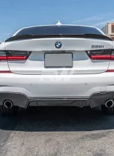 RW Carbon Performance Style Carbon Fiber Diffuser BMW G20 330i 2019-2022                                     - bmwg20002 - Image 3