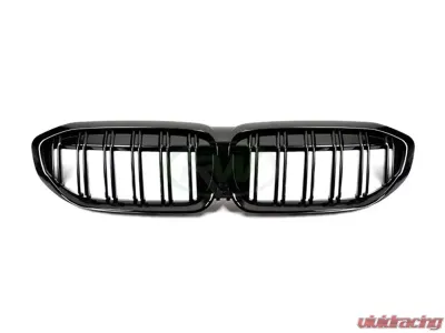 RW Carbon Gloss Black Double Slat Grilles BMW G20 330i | M340i 2019-2022 - bmwg20007
