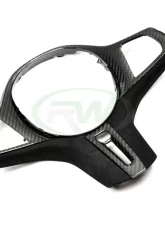 RW Carbon Fiber Alcantara Steering Wheel Trim w/ Traffic Jam Assistant Non Heated BMW G15 | F92 | M8 2019+                                     - bmwg20008-2 - Image 2