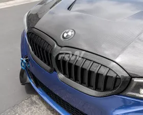 RW Carbon Fiber Grille Surrounds BMW G20 3 Series 2019-2022