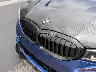 RW Carbon Fiber Grille Surrounds BMW G20 3 Series 2019-2022 - bmwg20012
