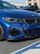 RW Carbon DTM Carbon Fiber Front Lip Spoiler BMW G20 330i | M340i 2019-2022                                     - bmwg20013 - Image 6