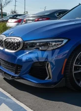 RW Carbon DTM Carbon Fiber Front Lip Spoiler BMW G20 330i | M340i 2019-2022                                     - bmwg20013 - Image 2