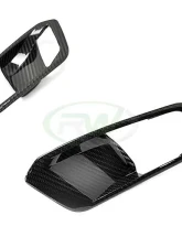 RW Carbon Fiber Interior Door Handle Trims w/ HK Sound BMW G20 3 Series 2019-2022                                     - bmwg20015-1 - Image 3